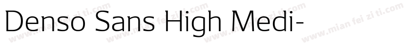 Denso Sans High Medi字体转换